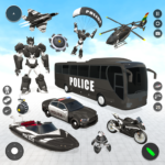 police bus robot game